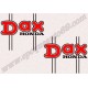 Kit "poutre" autocollants Stickers HONDA DAX
