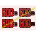 Kit autocollants -stickers bmw 600 cc