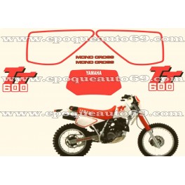 AUTOCOLLANTS STICKERS YAMAHA TT 600 année 1988