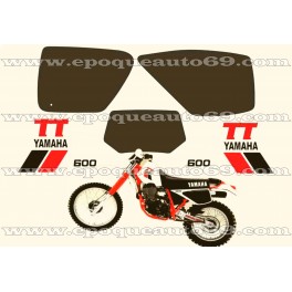 Autocollants Stickers YAMAHA TT 600 année 1983 à 1985