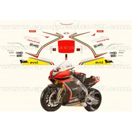 Kit autocollants RSV 4 SBK année 2012