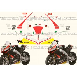 Kit autocollants RSV 4 SBK année 2013