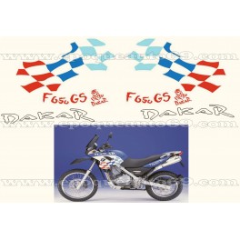 Kit autocollants -stickers bmw f 650 gs "Dakar" de 2002