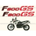 Kit autocollants -stickers bmw 800 gs de 2010