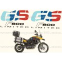 Kit autocollants -stickers bmw 800 gs édition limité