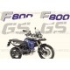 Kit autocollants -stickers bmw 800 gs édition trophy