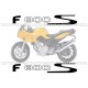 Kit autocollants - stickers bmw F 800 S