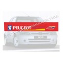 Pare soleil Peugeot 106 Rallye phase 2( rouge )