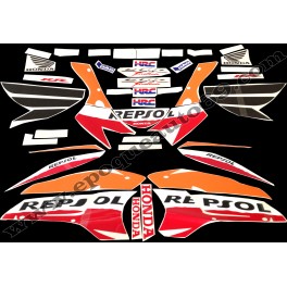 Kit autocollants stickers complet HONDA CBR 1000 RR REPSOL 2007