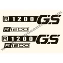 Kit autocollants - stickers bmw R 1200 GS année 2007