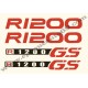 Kit autocollants - stickers bmw R 1200 GS année 2009