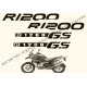 Kit autocollants -stickers bmw R 1200 GS 