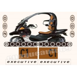 Kit autocollants Stickers bmw c1 200 executive