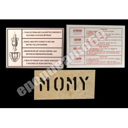 Autocollants stickers moteur peugeot 204-304