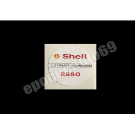 Autocollant sticker Rond huile Shell esso