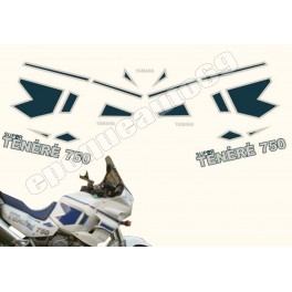 Autocollants Stickers yamaha super tenere xtz 750 de 1991