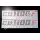 Autocollants Stickers CB 1100 F Super bol d'or