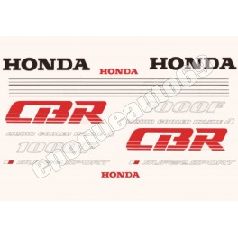 Kit autocollants stickers honda 1000 F année 1987