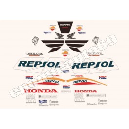 Autocollants stickers Honda CBR 1000 RR Repsol année 2005