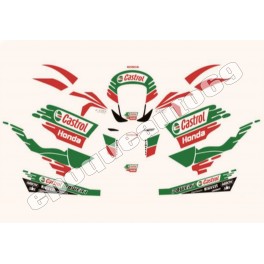 Autocollants stickers HONDA CBR 1000 RR CASTROL année 2011 