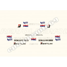 KIT AUTOCOLLANTS STICKERS HONDA CBR 1000 RR REPSOL 2013 