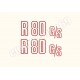 Kit autocollants -stickers caches latéreaux BMW R 80 GS