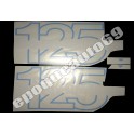 Autocollants stickers HARLEY DAVIDSON AMF SXT 125 ( bleue )