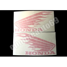 2 Autocollants - Stickers Ailes HONDA 