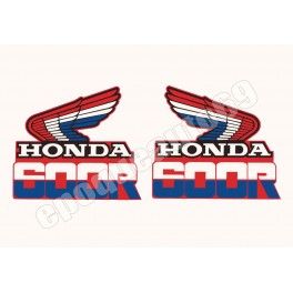 Kit Autocollants - Stickers ailes honda xr 600