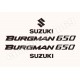 Autocollants - Stickers suzuki Burgman 650