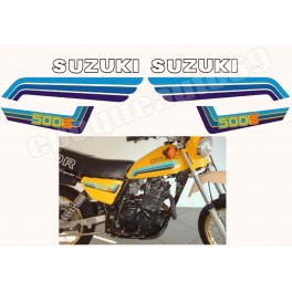 Autocollants - stickers suzuki DR 500 S année 1984