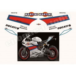 Autocollants - Stickers Ducati 899 Martini