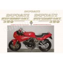 Autocollants - Stickers Ducati 350