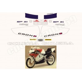 Autocollants - Stickers GILERA CRONO 125 ANNÉE 1991