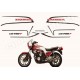 Kit autocollants Stickers complet cb 750 f bol d'or année 1981
