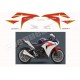 Autocollants stickers Honda CBR 1000 /600 hannspree