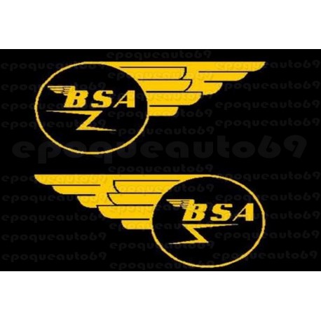 Kit 2 autocollants Stickers BSA pour réservoir