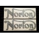 Kit 2 autocollants Stickers Norton réservoir