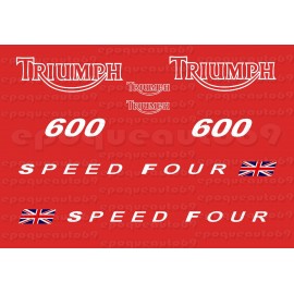 Kit autocollants Stickers triumph speed four 600