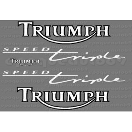 Kit autocollants Stickers Triumph speed triple 900 année 1995