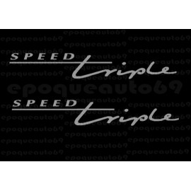 Kit 2 autocollants Stickers speed triple
