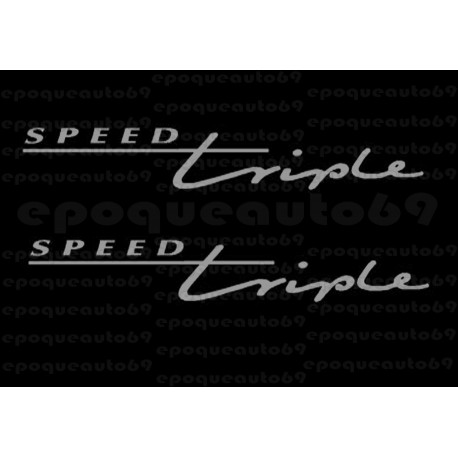 Kit 2 autocollants Stickers speed triple