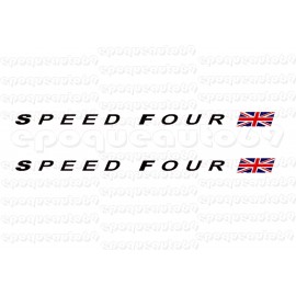 Kit 2 autocollants Stickers speed four