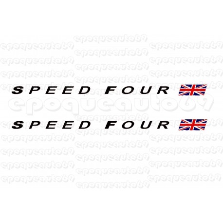 Kit 2 autocollants Stickers speed four