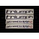 Kit autocollants Stickers triumph 675 street triple r