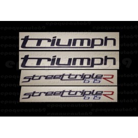 Kit autocollants Stickers triumph 675 street triple r