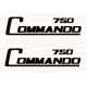 Kit 2 autocollants Stickers Norton commando 750