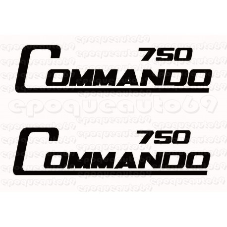 Kit 2 autocollants Stickers Norton commando 750