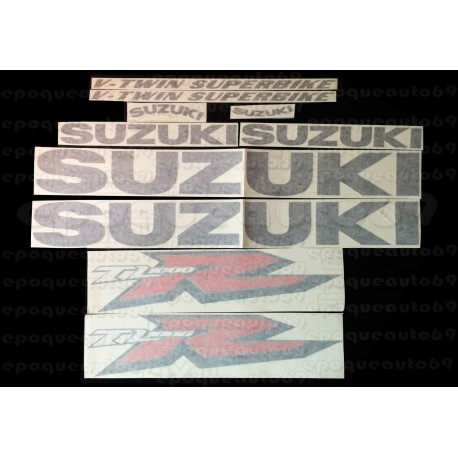 Autocollants - Stickers Suzuki TL 1000S année 1997 version noir