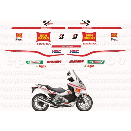 Autocollants - Stickers Honda Integra 700 Repsol